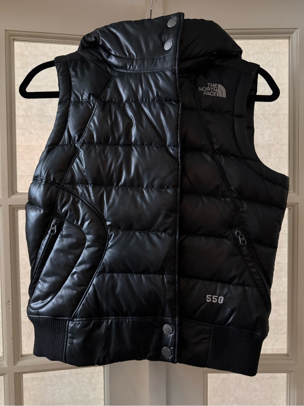 The North Face Black Quilted 550 Down-Style Puffer Vest